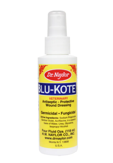 Dr. Naylor Blu-Kote bottle on a white background