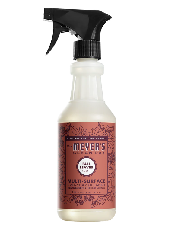Meyer's multi-surface cleaner bottle with a black spray nozzle on a white background