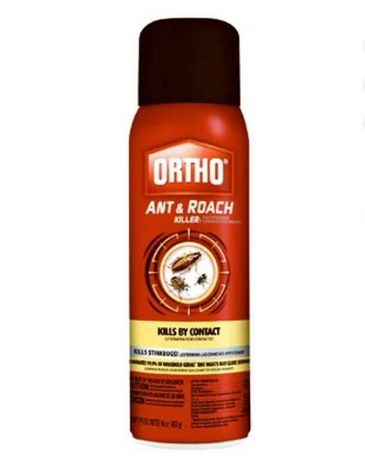 Ortho Ant & Roach Killer spray can on a white background