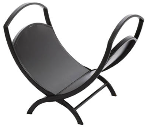 Classic Black Folding Log Bin