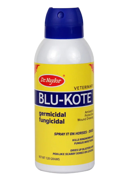Dr. Naylor Blu-Kote spray bottle on a white background