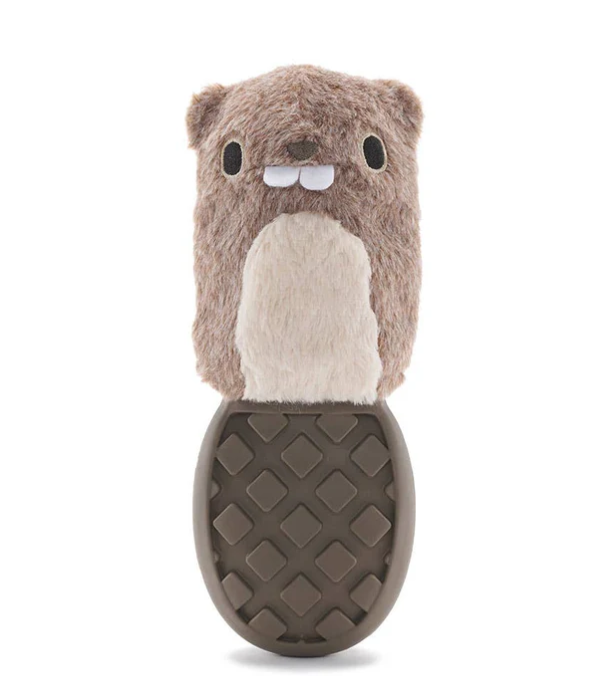 Plush Beaver dog toy against a white background