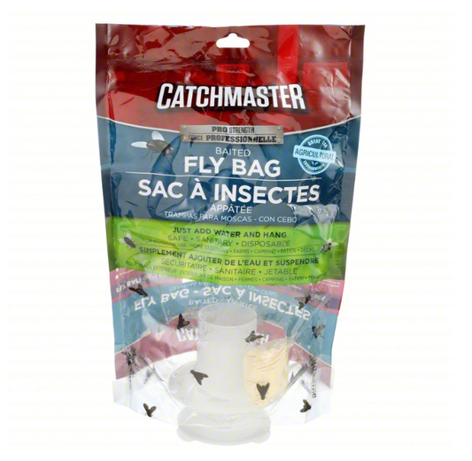 Catchmaster fly bag packaging on a white background