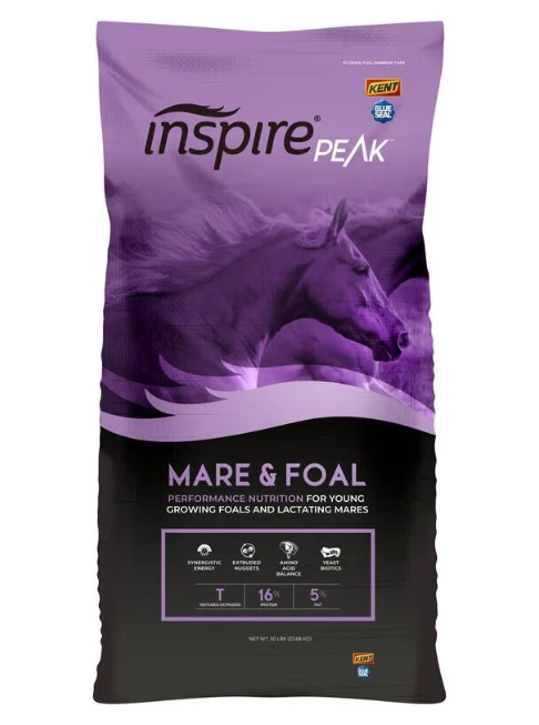 Bag of Inspire Peak Mare & Foal horse feed on a white background