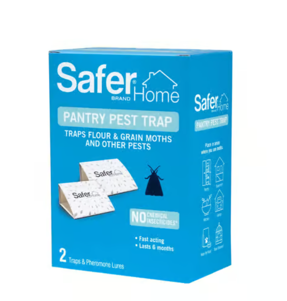 Safer Home Pantry Pest Trap blue packaging on a white background