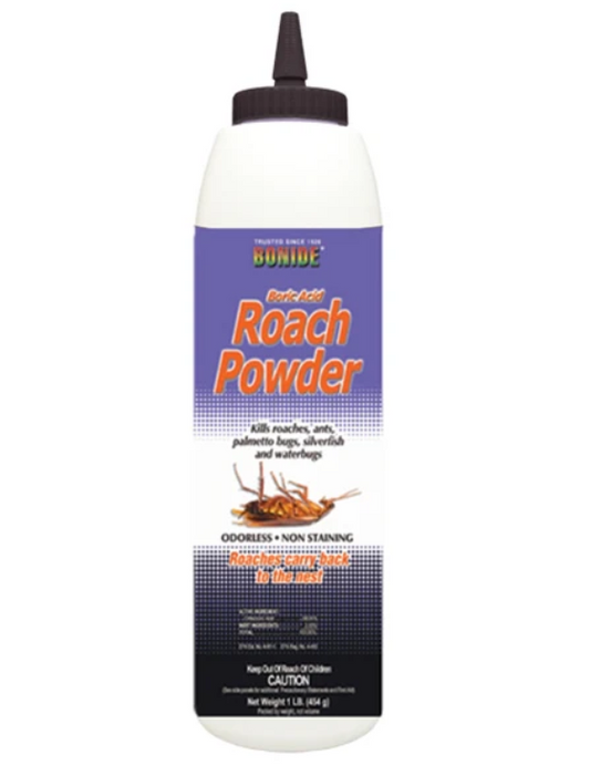 Bonide Roach Powder bottle on a white background