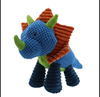 Jurassic Crew Triceratops Small Dog Toy