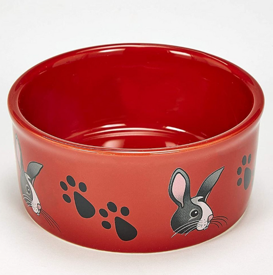 Ceramic Rabbit Food Bowl