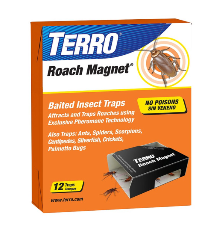 TERRO Roach Magnet insect trap packaging on a white background